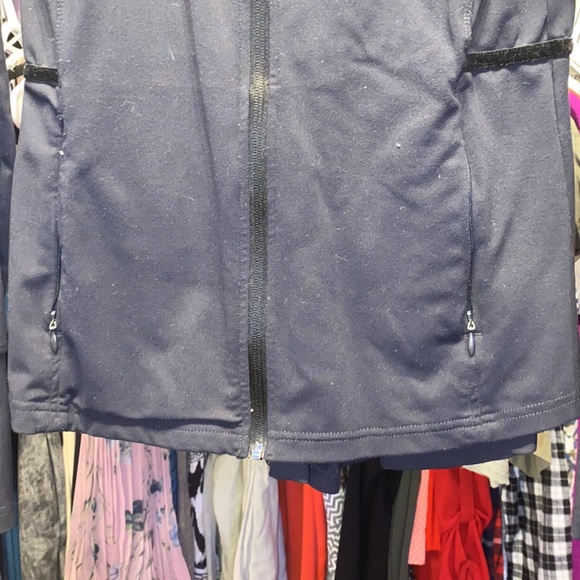 Black Ladies DIADORA hoodie zipper sweater great shape activewear size S/P - Picture 3 of 7